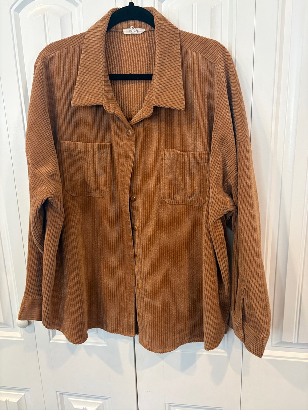 Maurices tan corded Shacket size XXL